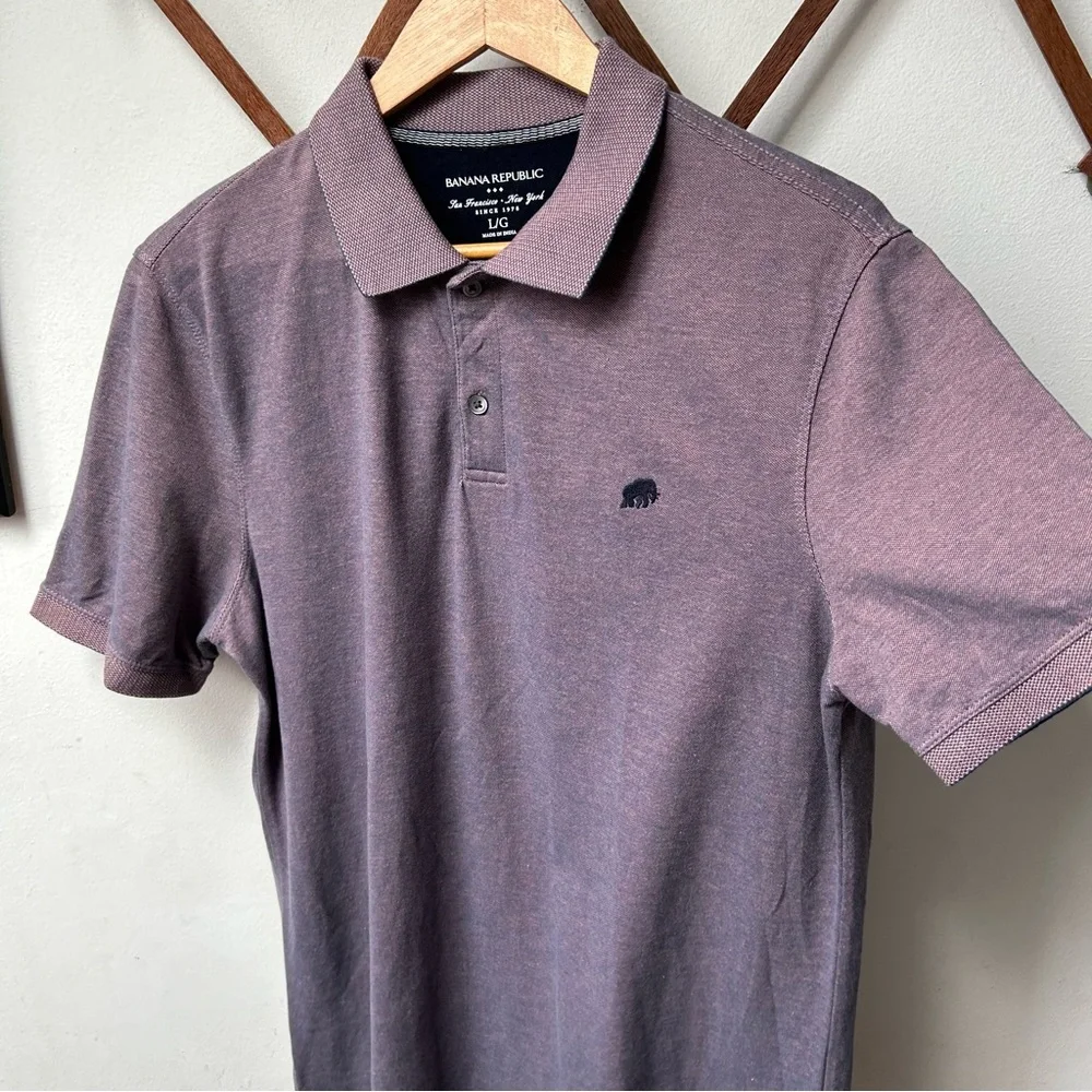 Banana Republic Purple Polo Shirt